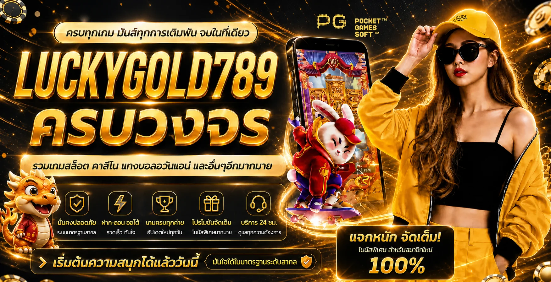 ภาพรวมบริการ LUCKYGOLD789 และเกมครบวงจร